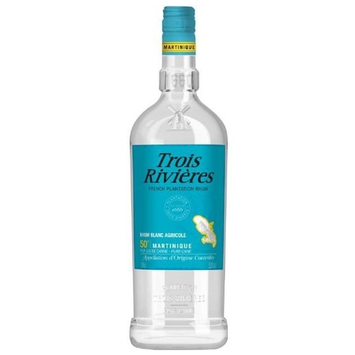 Rhum blanc agricole 1 l Trois rivieres