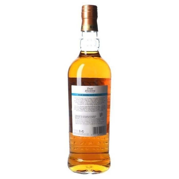 Rhum Trois Rivieres ambré 40° 70cl