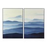 Cadre DKD Home Decor 80 x 2,5 x 120 cm Oriental Montagne (2 Unités)