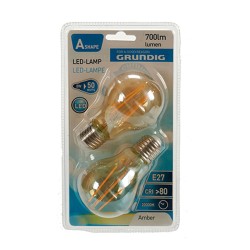 Lampe LED Grundig 8 W 2300 K E27 Ambre 700 lm (10 Unités) (6 x 10 x 6 cm)