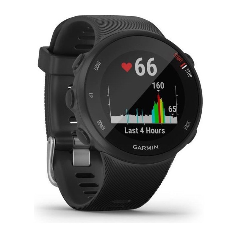 GARMIN Forerunner 45 - Montre de course a pied avec prise en charge des programmes d'entraînement Garmin Coach – Noire - Smal