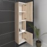 LUNA / LIMA Colonne de salle de bain L 30 cm - Décor chene sonoma