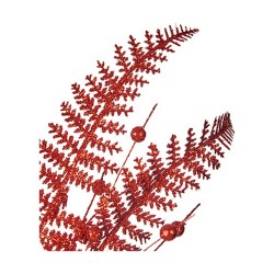 Branche Rouge Noël 90 cm 12 Unités Plastique (12 Unités)