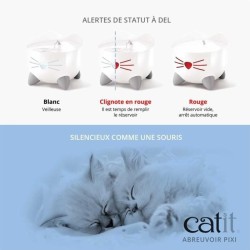 CAT IT Fontaine a eau automatique pour chat - 2,5 L - Rose