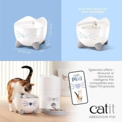 CAT IT Fontaine a eau automatique pour chat - 2,5 L - Vert