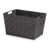 Panier Noir Tissu 10 L (25 x 20 x 35 cm) (12 Unités)