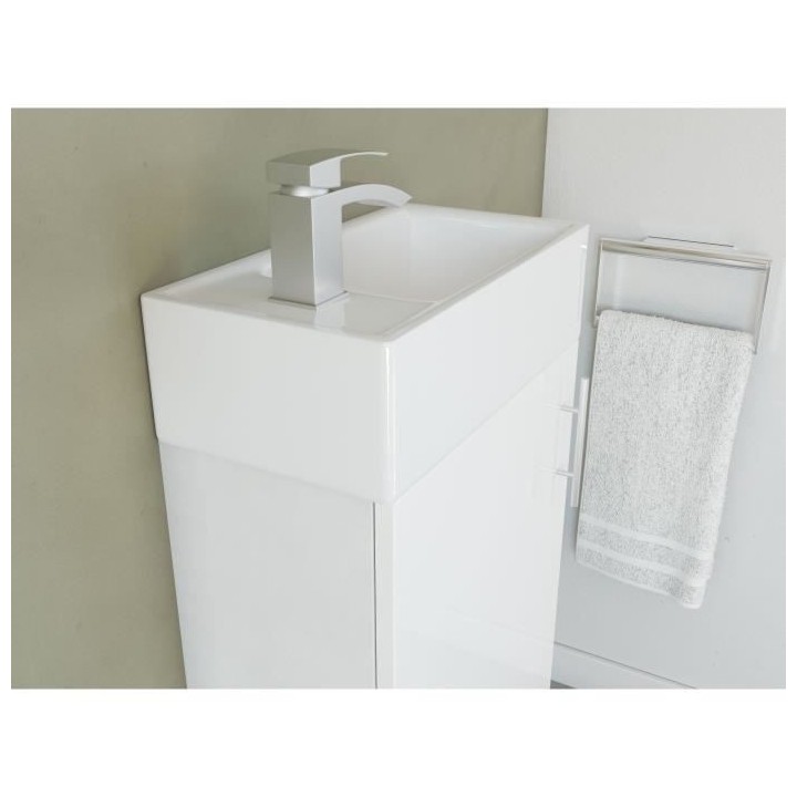 OKO – Meuble Vasque L 40cm simple Vasque incluse – Coloris Blanc L