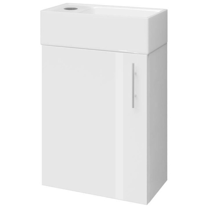 OKO – Meuble Vasque L 40cm simple Vasque incluse – Coloris Blanc L