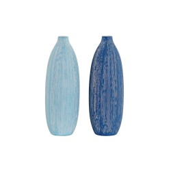 Vase DKD Home Decor Bleu...