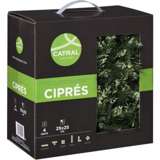 CATRAL - Lot 4 carreaux pour jardin vertical cipres - 25cm x 25cm