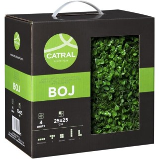 CATRAL - Lot 4 carreaux pour jardin vertical buis - 25 cm x 25 cm