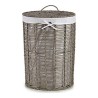 Panier à linge Gris Tissu osier (2 Pièces) (44 x 56 x 44 cm) (39 x 39 x 50,5 cm)