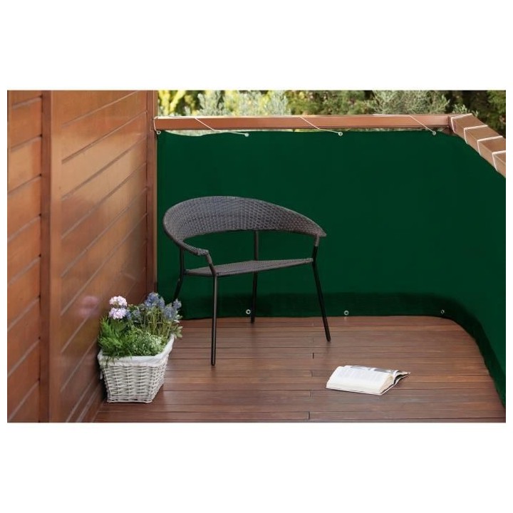 CATRAL - Brise-vue balcony easy - 0,9mx5m vert