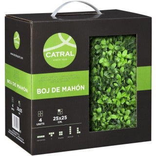 CATRAL - Lot 4 carreaux pour jardin vertical buis longifolia - 25 x 25