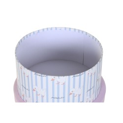 Jeu de Caisses de Rangement Empilables DKD Home Decor Bleu Rose Carton (37,5 x 37,5 x 18 cm)