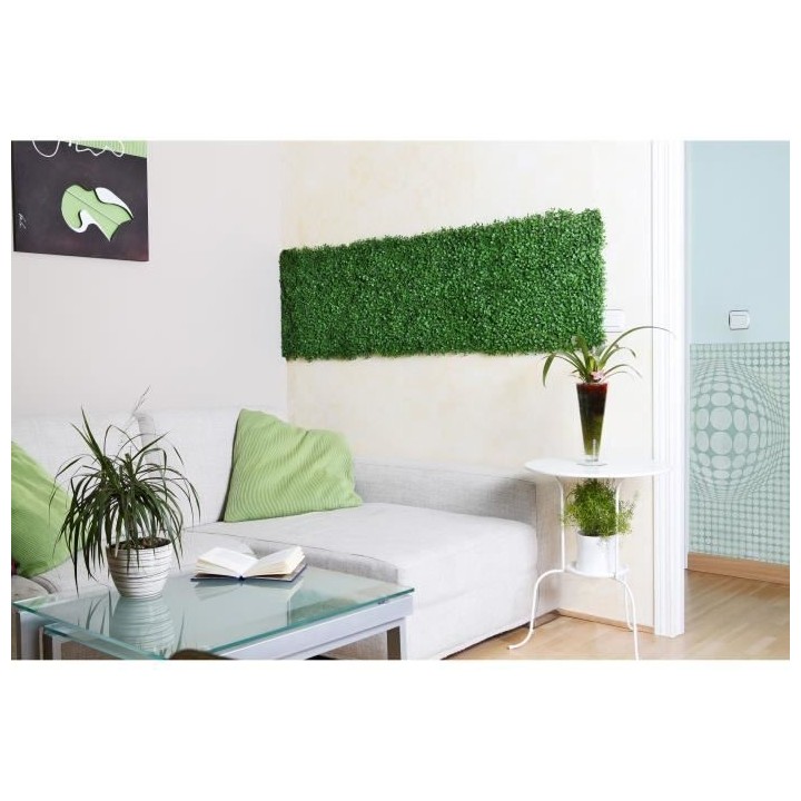 CATRAL - Lot 4 carreaux pour jardin vertical buis longifolia - 25 x 25