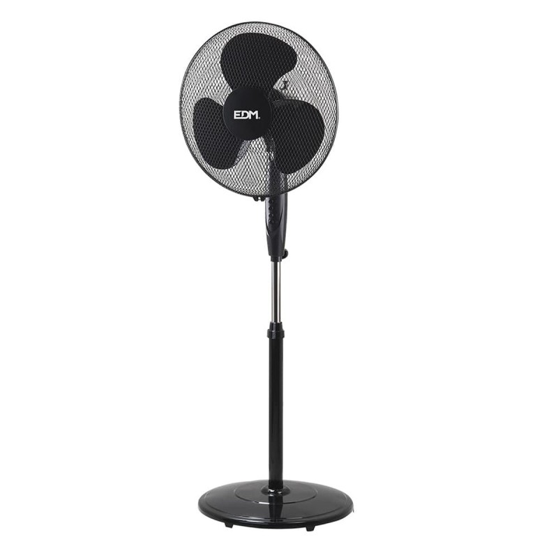 Ventilateur sur Pied EDM Noir 45 W