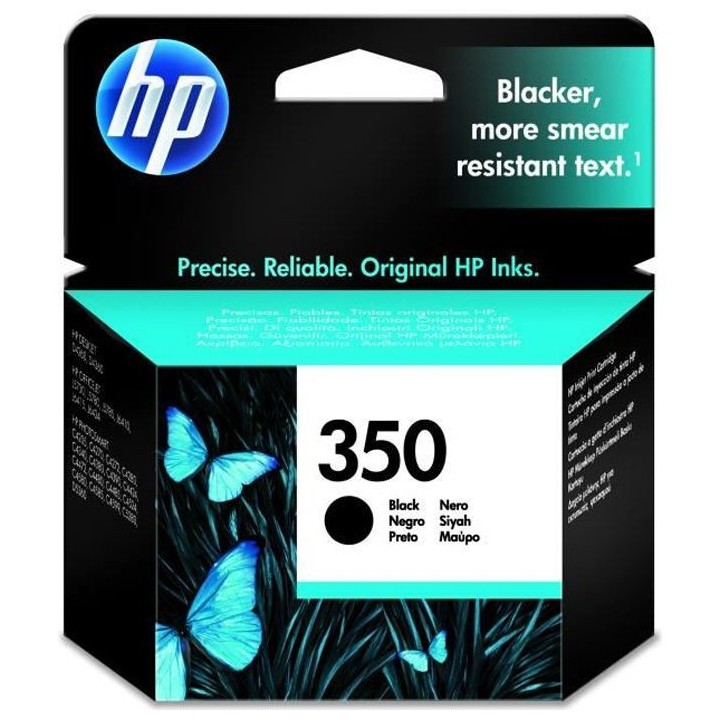 HP 350 Cartouche d'encre noire authentique (CB335EE) pour HP Photosmar
