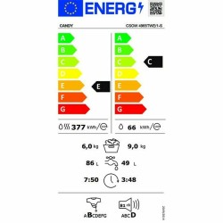 Laveuse - Sécheuse Candy CSOW 4965TWE/1-S 9kg / 6kg Blanc 1400 rpm