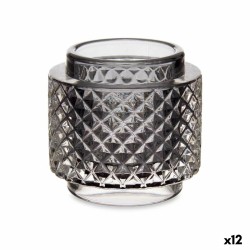 Bougeoir Gris verre (9 x...