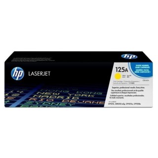 HP 125A Cartouche de toner jaune LaserJet authentique (CB542A) pour HP