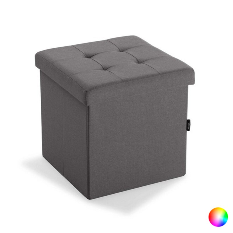 Pouf convertible lin Bois MDF (38 x 37,5 x 38 cm)