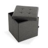 Pouf convertible lin Bois MDF (38 x 37,5 x 38 cm)