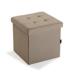 Pouf convertible lin Bois MDF (38 x 37,5 x 38 cm)