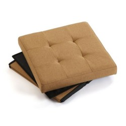 Pouf convertible lin Bois MDF (38 x 37,5 x 38 cm)