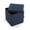 Pouf convertible lin Bois MDF (38 x 37,5 x 38 cm)