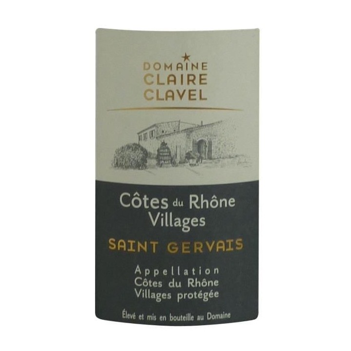 Domaine Claire Clavel 2018 Côtes du Rhône et Villages Saint-Gervais