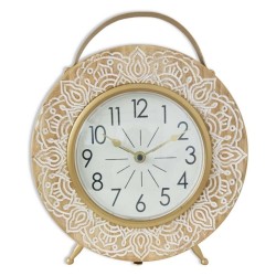 Horloge de table Versa Mandala Bois MDF 8,5 x 25,5 x 29,5 cm