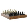 Jeu d'Échecs DKD Home Decor Pierre Palissandre (30 x 30.5 x 4.5 cm)