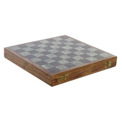 Jeu d'Échecs DKD Home Decor Pierre Palissandre (30 x 30.5 x 4.5 cm)