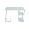 Bureau en metal - Blanc - L 110 x P 55 x H 75 cm - CORY