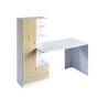 Bureau avec étageres - Blanc - L 160 x P 60 x H 135 cm - ACADEMY