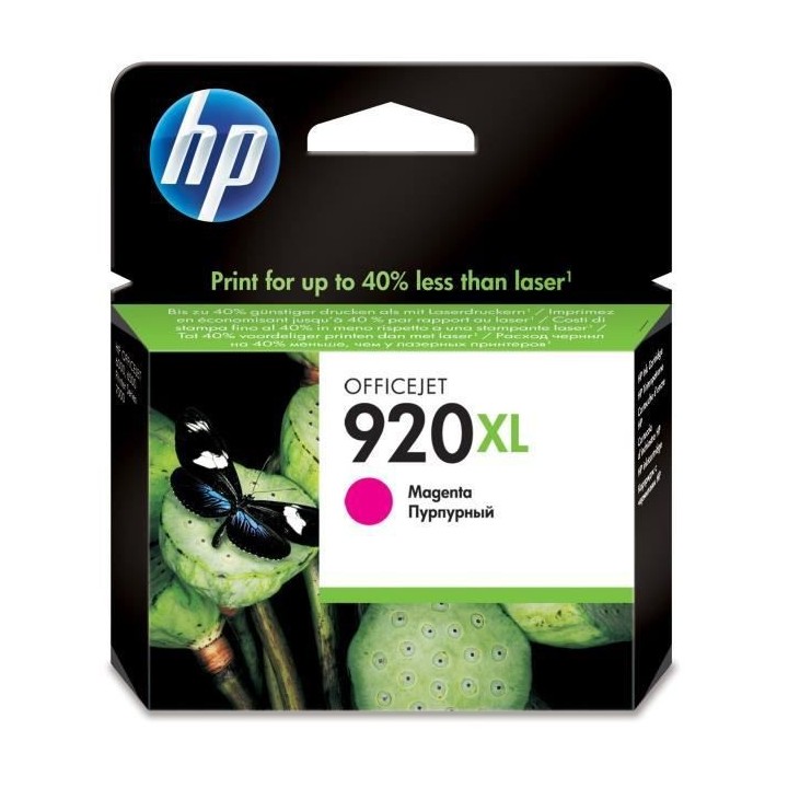 HP 920XL Cartouche d'encre magenta grande capacité authentique (CD973