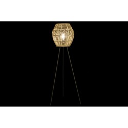 Lampadaire DKD Home Decor Naturel Noir Métal Rotin 220 V 50 W 50 x 50 x 128 cm