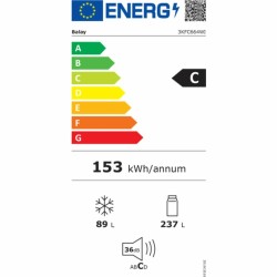 Réfrigérateur Combiné Balay 3KFC664WI Blanc (186 x 60 cm)