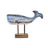 Figurine Décorative DKD Home Decor 40 x 10 x 30 cm Bleu Marron Baleine