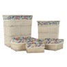 Set de basket DKD Home Decor Polyester osier (47 x 35 x 56 cm)