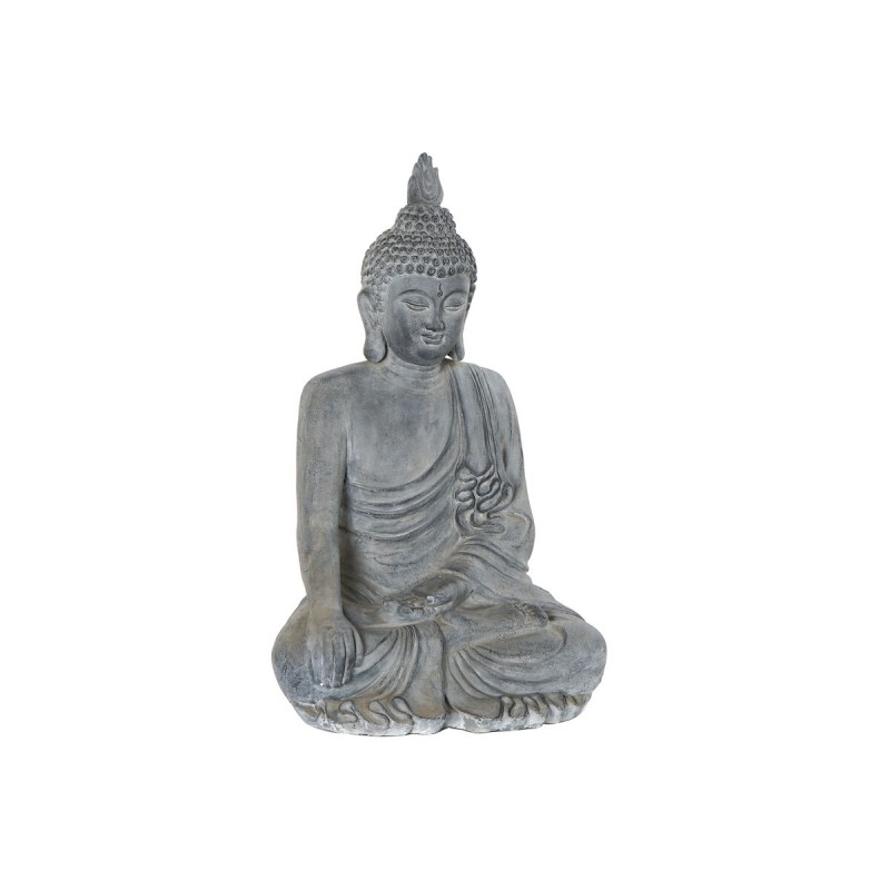 Figurine Décorative DKD Home Decor Fibre de Verre Gris Buda (62,5 x 51,7 x 106 cm)