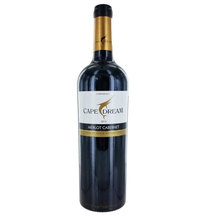 Cape Dream 2015 Merlot Cabernet - Vin rouge d'Afrique du Sud