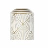 Vase DKD Home Decor 14,5 x 14,5 x 91 cm Doré Métal Blanc Fer