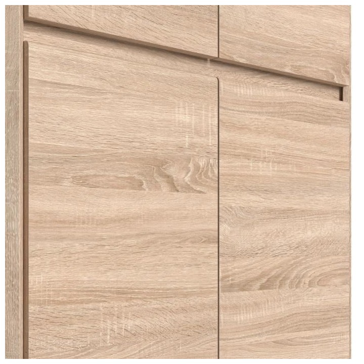 ACADEMICA Armoire d'angle - Décor chene sonoma - Contemporain - Chamb