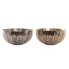 Centre de Table DKD Home Decor 27 x 27 x 13 cm Argenté Doré Moderne (2 Unités)