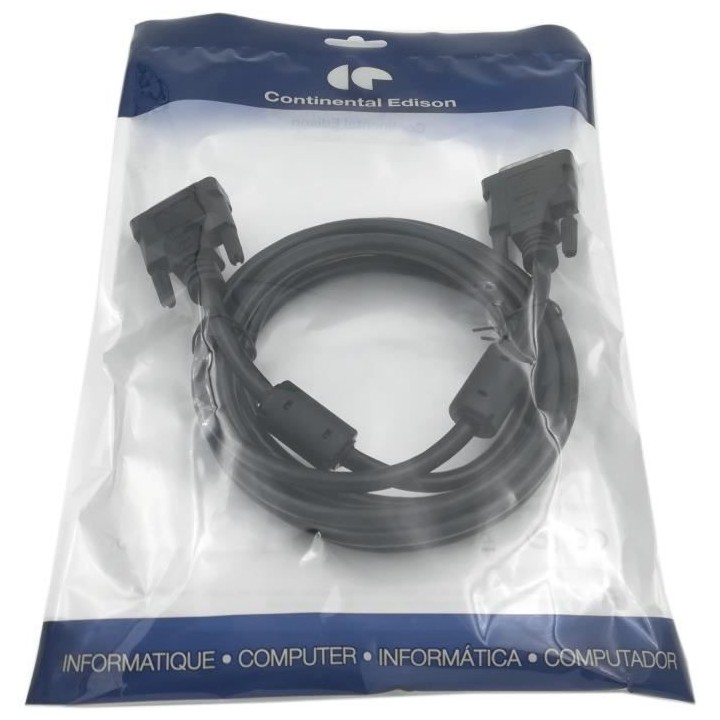 CONTINENTAL EDISON Câble DVI - 3m