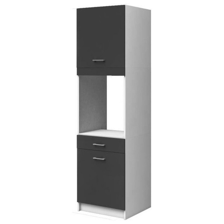 EXTRA Colonne de cuisine L 60 cm - Gris mat