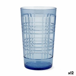 Verre Quid Viba Bleu Plastique 650 ml (12 Unités) (Pack 12x)