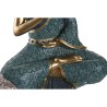 Figurine Décorative DKD Home Decor 30 x 17 x 40 cm Noir Buda Turquoise Vert Oriental (3 Pièces)